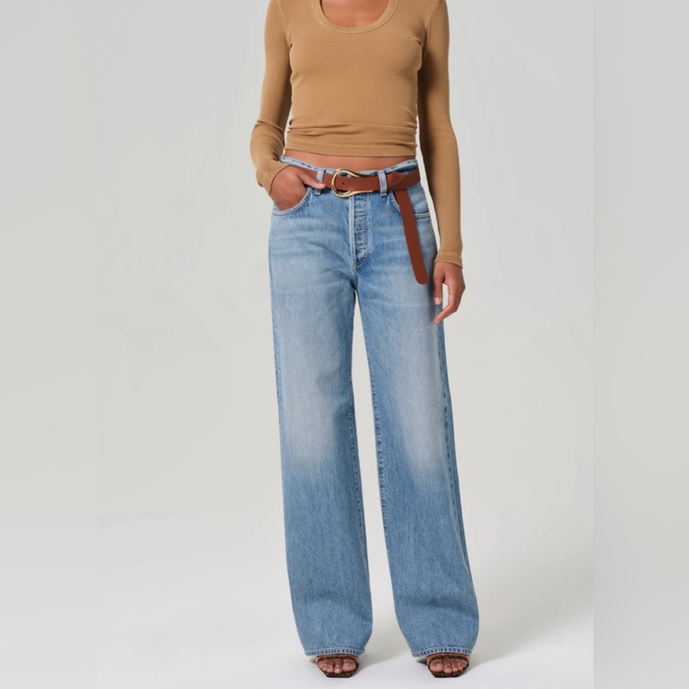 Citizens of Humanity Annina Light Blue Wide-Leg Jeans